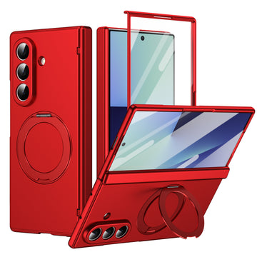Husa pentru Samsung Z Fold 8 Ultra, Pentru Samsung Galaxy Z Fold 8 Ultra, MagSafe, Suport Metalic Reglabi - Rosu