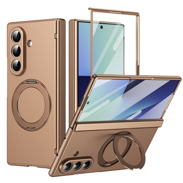 Husa pentru Samsung Z Fold 8 Ultra, Pentru Samsung Galaxy Z Fold 8 Ultra, MagSafe, Suport Metalic Reglabi - Auriu