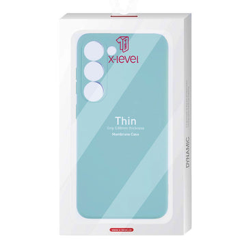 Husa X-Level Thin pentru Samsung S22 Ultra, MicroFiber - Turcoaz