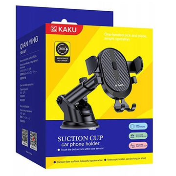 Suport Auto Kaku KSC-468, cu Cleme Laterale, Montaj Bord, MultiAngle, Brat Ajustabil - Negru