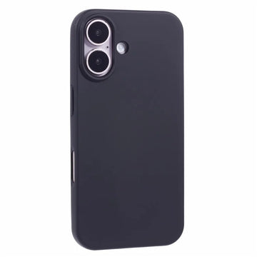Husa Soft pentru iPhone 16 Plus, MicroFiber, TPU - Negru