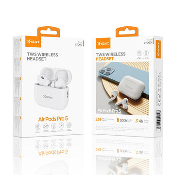 Casti Wireless X-Start LY-060, In-Ear, 200h StandBy, 250mAh, NC, PopUp - Alb