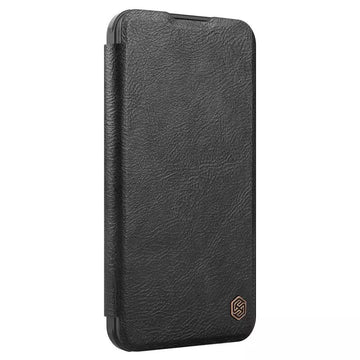 Husa Nillkin pentru Samsung S24 Plus, Qin Piele, PC Piele - Negru