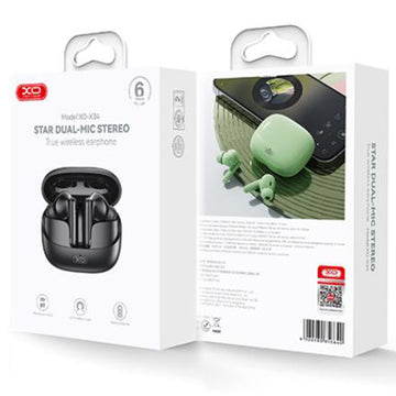 Casti Wireless XO X34, Ear Buds, BT 5.3, 300mAh - Negru