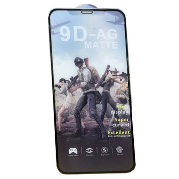 Folie Mata pentru iPhone 12 Pro Max, Matte Glass - Transparent / Negru