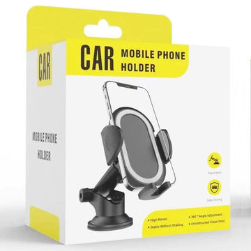 Suport Auto MX CZ023, Magnetic, cu Cleme, MultiAngle, Brat Telescopic, Montaj Bord - Negru