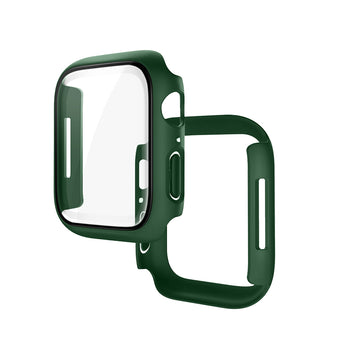 Folie Integrata Hoco WS4, Rama Protectie cu Folie Integrata, iWatch Series 7/8, PC, 45mm - Verde