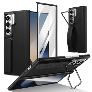 Husa pentru Samsung Z Fold 8 Ultra, pentru Samsung Galaxy Z Fold 8 Ultra, Suport Rabtabil Si Maner, Camera Bracket - Negru