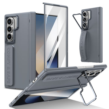 Husa pentru Samsung Z Fold 8 Ultra, pentru Samsung Galaxy Z Fold 8 Ultra, Suport Rabtabil Si Maner, Camera Bracket - Gri