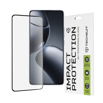 Folie Clear pentru Xiaomi 14T Pro, Full Glass - Transparent / Negru