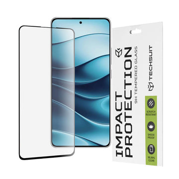 Folie Clear pentru Xiaomi Redmi Note 14 5G, Full Glass - Transparent / Negru