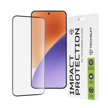 Folie Clear pentru Xiaomi 15, Full Glass - Transparent / Negru