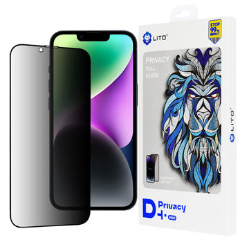 Folie Privacy Fairy pentru iPhone 14 / 13 Pro / 13 Full Glass - Transparent