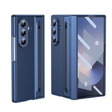 Husa pentru Samsung Z Fold 8 Ultra, Pentru Samsung Galaxy Z Fold 8 Ultra, Elecplating, Antisoc, Touchpen - Albastru