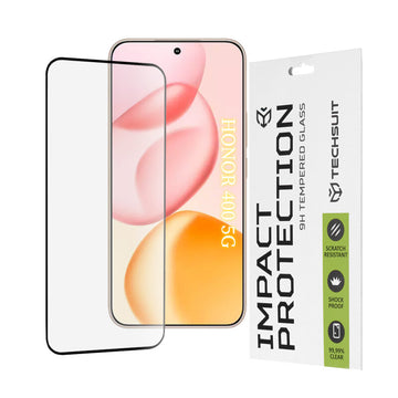 Folie Clear pentru Honor 400, Full Glass - Transparent / Negru