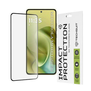 Folie Clear pentru Moto G86, Motolora, Full Glass - Transparent / Negru
