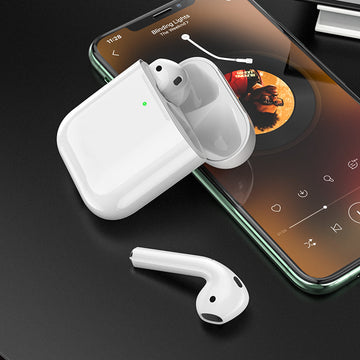 Casti Wireless Hoco EW25, Ear Buds, BT 5.3, 200h StandBy, 350mAh, True - Alb