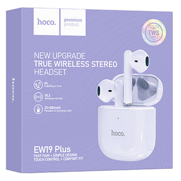Casti Hoco EW19 Plus Wireless, BT 5.3 - Mov