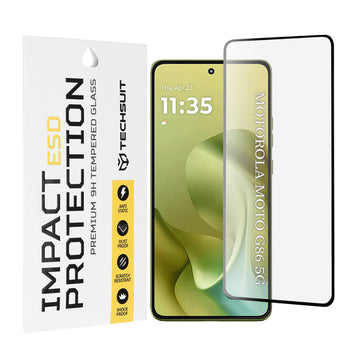 Folie Clear pentru Moto G86, Motolora, Full Glass - Transparent / Negru