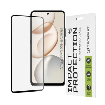 Folie Clear pentru Honor Smart, Full Glass - Transparent / Negru