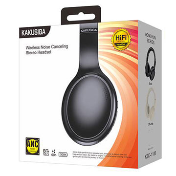 Casti Wireless Kaku KSC-1105, On Ear, BT 5.3, 500mAh, ANC - Negru