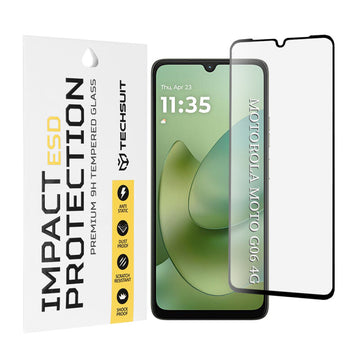 Folie Clear pentru Moto G06, Motolora, Full Glass - Transparent / Negru