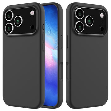 Husa Soft pentru iPhone 18 Pro Max, MicroFiber, TPU - Negru