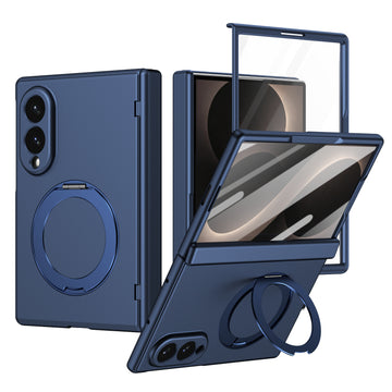 Husa pentru Samsung Z Fold 8, Pentru Samsung Galaxy Z Fold 8, MagSafe, Suport Metalic Reglabi - Albastru