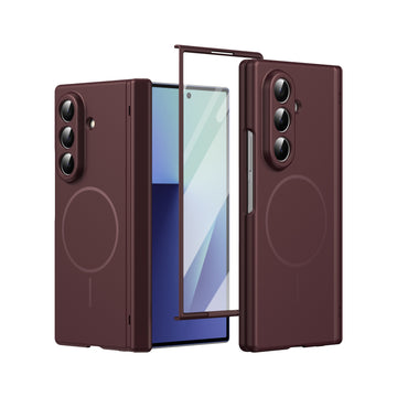 Husa pentru Samsung Z Fold 8 Ultra, Pentru Samsung Galaxy Z Fold 8 Ultra, Infinity MagCasa, Protectie Ecran - Visiniu Red