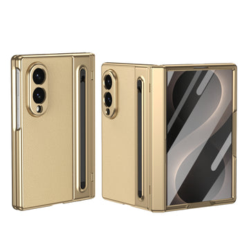 Husa pentru Samsung Z Fold 8, Pentru Samsung Galaxy Z Fold 8, Elecplating, Antisoc, Touchpen - Auriu