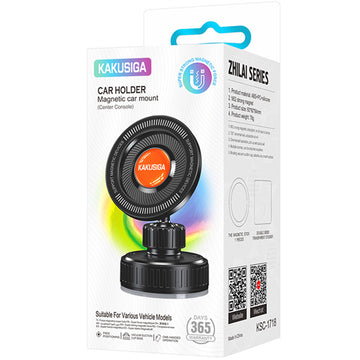 Suport Auto Kaku KSC-1718, Magnetic, Montaj Bord/Parbriz, MagRing, Suction, Compact Size - Negru
