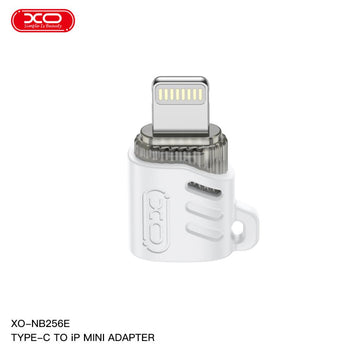 Adaptor OTG Transfer XO NB256E, USB-C la Lightning, 480Mps - Alb