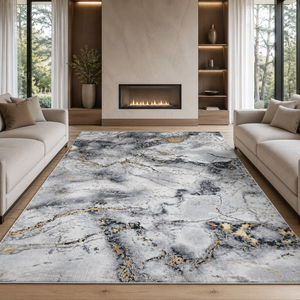 Covor Modern Diamant Livario White Gold