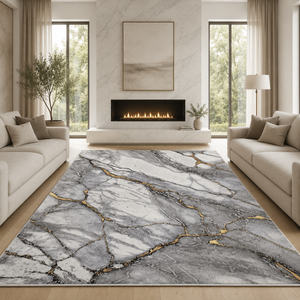 Covor Modern Carrara Livario White Gold