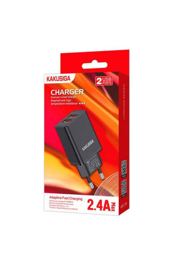 Incarcator Retea Kaku KSC-787, 18W, 2.4A, 2xUSB-A, QC 3.0 - Negru