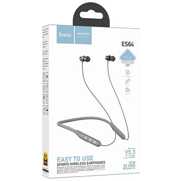 Casti Wireless Hoco ES64, InEar, Neck-Mount, BT 5.3, 200mAh, 30h - Gri