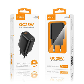 Incarcator Priza X-Start CDQ064, 25W, QC3.0, 1xUSB-A, SuperFast - Negru