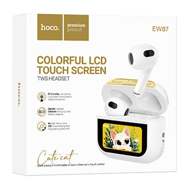 Casti Wireless Hoco EW87, 280 mAh, Functii multiple - Alb