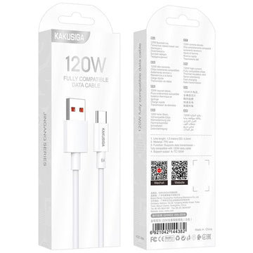 Cablu Date si Incarcare Kaku KSC-994, USB, 120W, 1.2m - Alb
