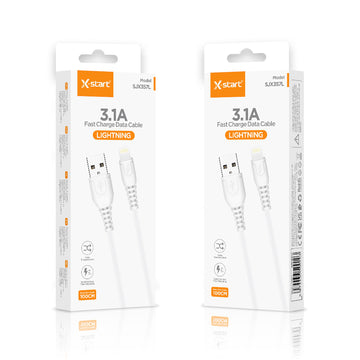 Cablu Date si Incarcare,USB-A la Lightning X-Start SJX357L, 3.1A, 1m, White