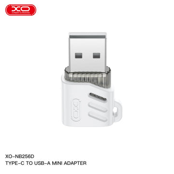 Adaptor OTG Transfer XO NB256D, USB-C la USB-A, 480Mps - Alb