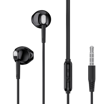 Casti cu Fir XO EP52, In Ear, 3.5mm, 1.2m, Mic & Volume Key, HiFi - Negru