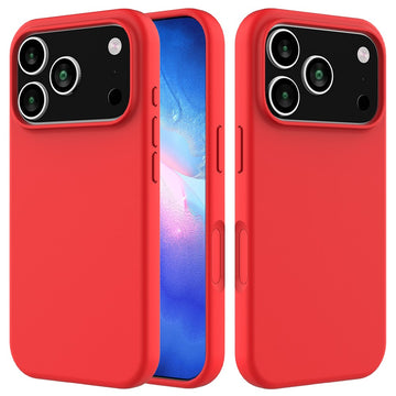 Husa Soft pentru iPhone 18 Pro, MicroFiber, TPU - Rosu