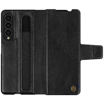 Husa Nillkin pentru Samsung Z Fold 4, Aoge, PC Piele - Negru