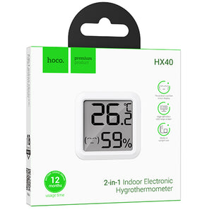 Ceas Electronic de Interior HOCO HX40, LCD Crystal, 30 inch Refresh Time - Alb