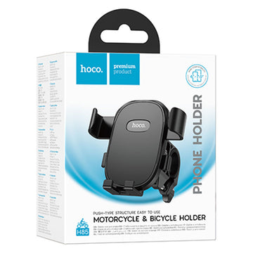 Suport Telefon Moto/Bike Hoco H85, cu Cleme, AutoLock - Negru