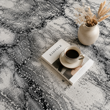Covor Modern Carrara Livario White Grey