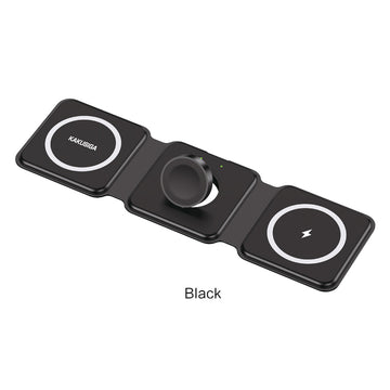 Incarcator Wireless Kaku KSC-1359, 15W, Qi Charging, Fast Charging, Foldable - Negru