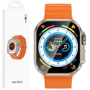 Ceas SmartWatch Hoco Y23 Ultra, Sport, BT 5.3, Functie de Apel, 300mAh, Multilanguage - Auriu