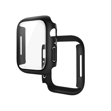 Folie Integrata Hoco WS4, Rama Protectie cu Folie Integrata, iWatch Series 7/8, PC, 41mm - Negru